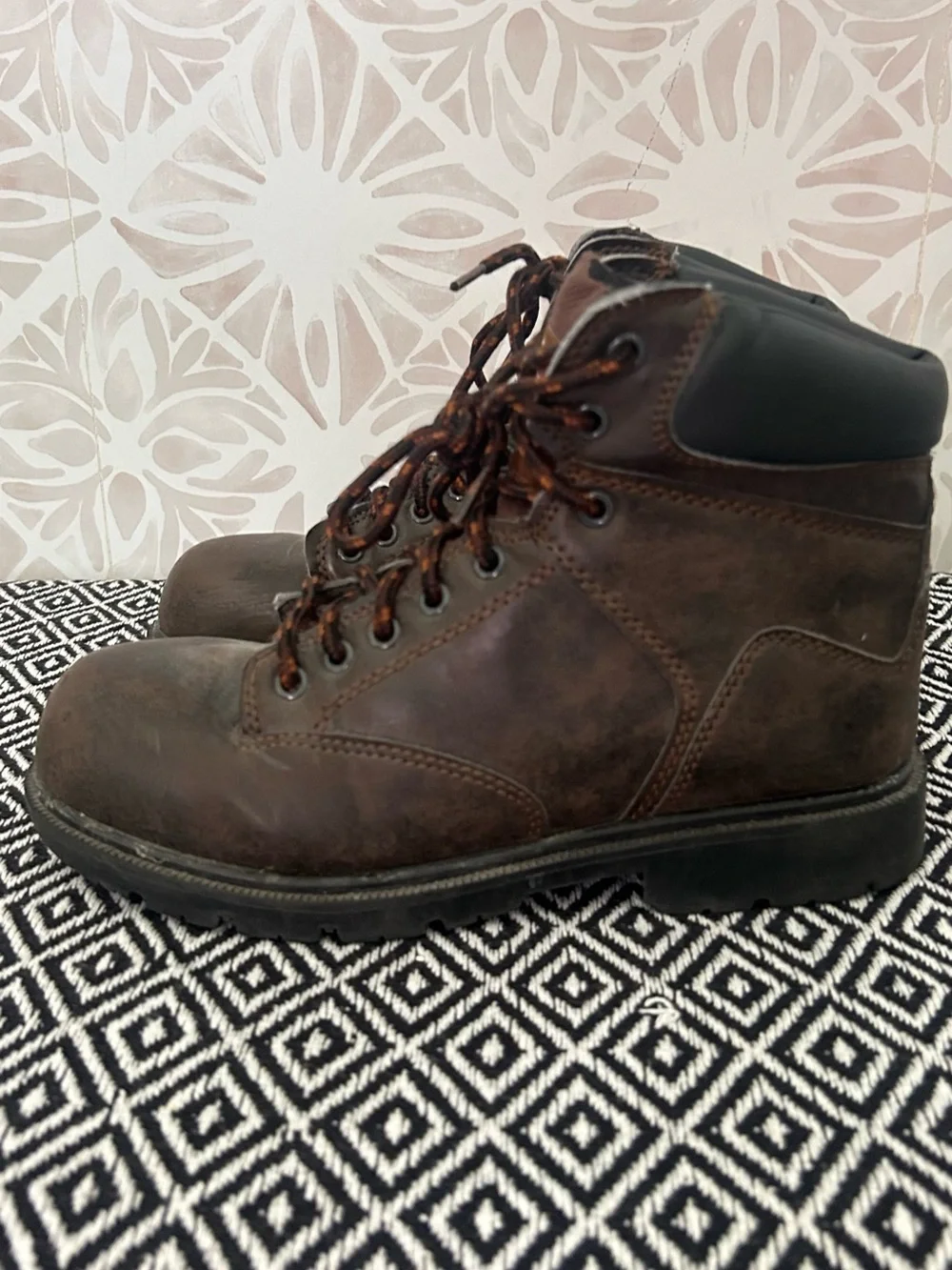 Brahma Brown Leather Steel Toed Work Boots